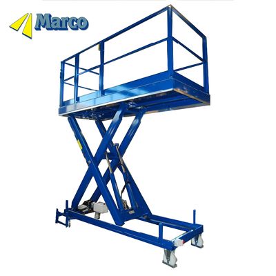 2600 mm Υδραυλική πλατφόρμα ανύψωσης με ψαλίδι με πέλμα τροχών και υποβάθμιση έκτακτης ανάγκης
