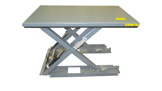 1000 kg Μεταφορτωτική ικανότητα Ηλεκτρικός υδραυλικός τραπέζι ανύψωσης ψαλίδι με CE και χαμηλό προφίλ